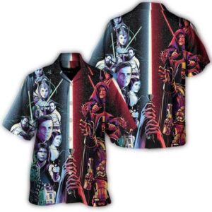 disney star wars hawaiian shirt summer beach starwars may the force be with you aloha button up shirt 90scloth Em 1686904757 1.jpg
