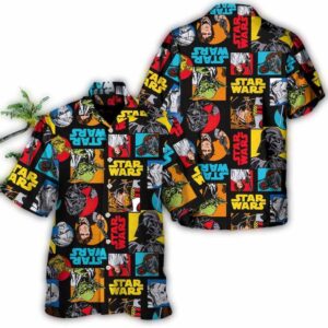 disney star wars hawaiian shirt summer beach starwars pattern colorful aloha button up shirt 90scloth lq 1686904646.jpg