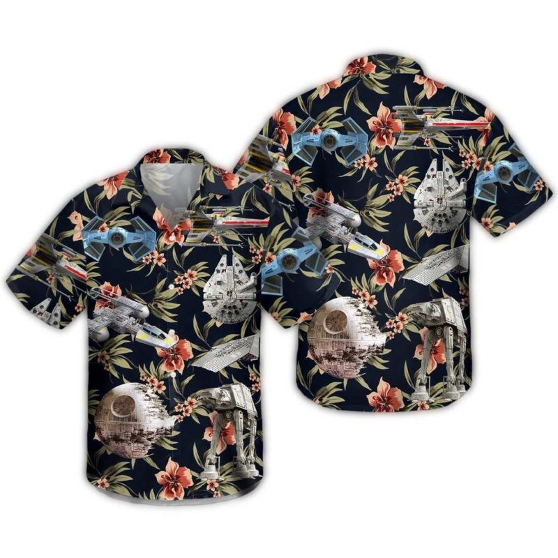 disney star wars hawaiian shirt summer beach starwars space ships death star aloha button up shirt 90scloth IB 1686904760.jpg