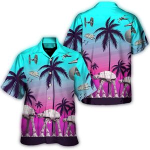 disney star wars hawaiian shirt summer beach starwars sunset palm tree aloha button up shirt 90scloth WO 1686904629.jpg