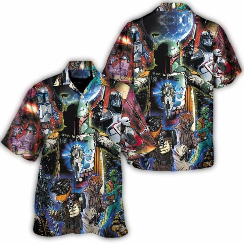 disney star wars hawaiian shirt summer beach starwars the bounty hunters aloha button up shirt 90scloth un 1686904632.jpg