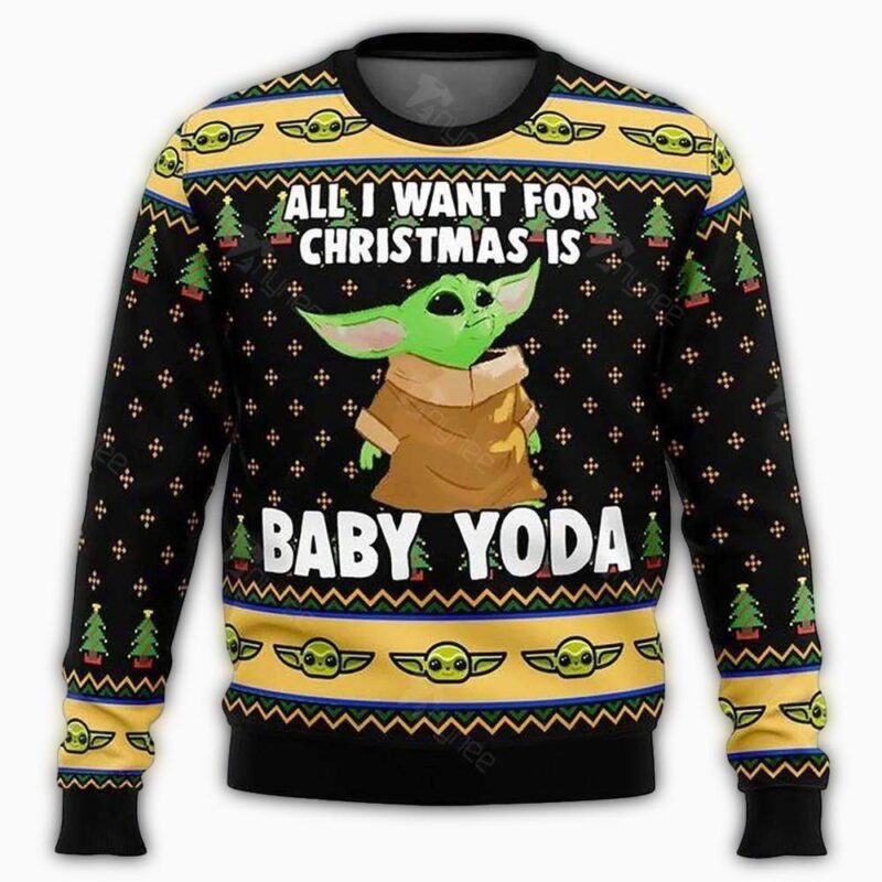 star wars all i want for is baby yoda ugly christmas sweater 00uzf.jpg