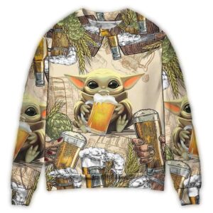 star wars baby yoda and beer wheat ugly christmas sweater e9xgz.jpg
