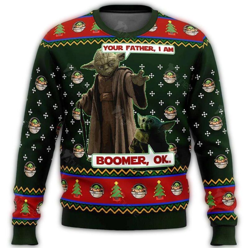 star wars baby yoda boomer star wars ugly christmas sweater fpthh.jpg