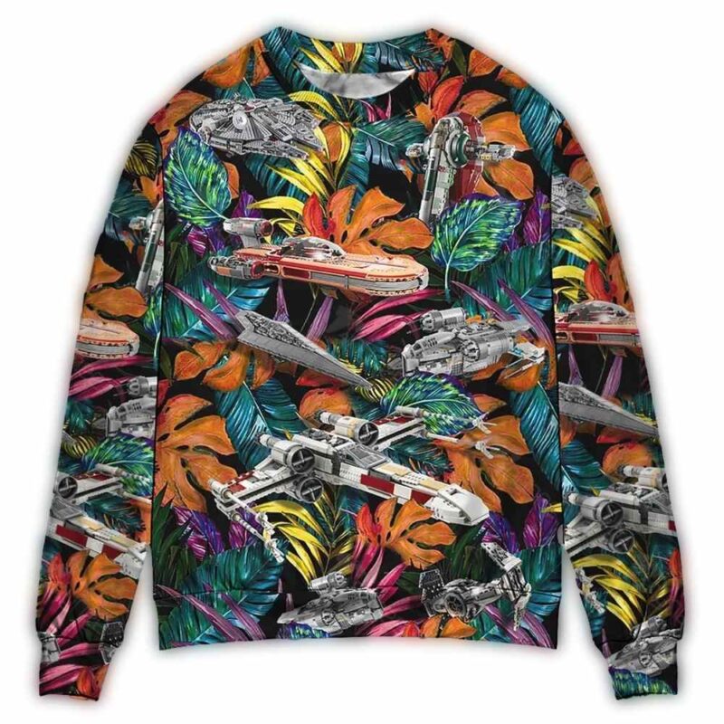 star wars lego ship tropical ugly christmas sweater v86wh.jpg