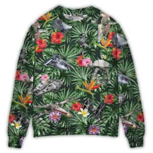 star wars space ships tropical forest ugly christmas sweater bwhkw.jpg