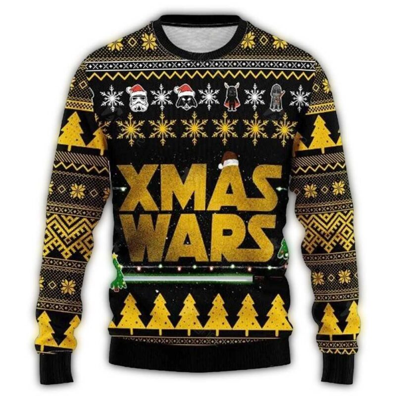 star wars yellow and green bling style ugly christmas sweater vprde.jpg