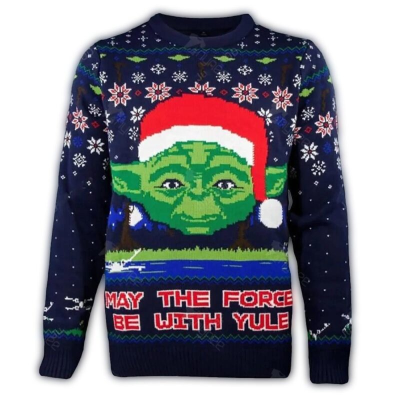 star wars yoda may the force be with yule ugly christmas sweater diini.jpg