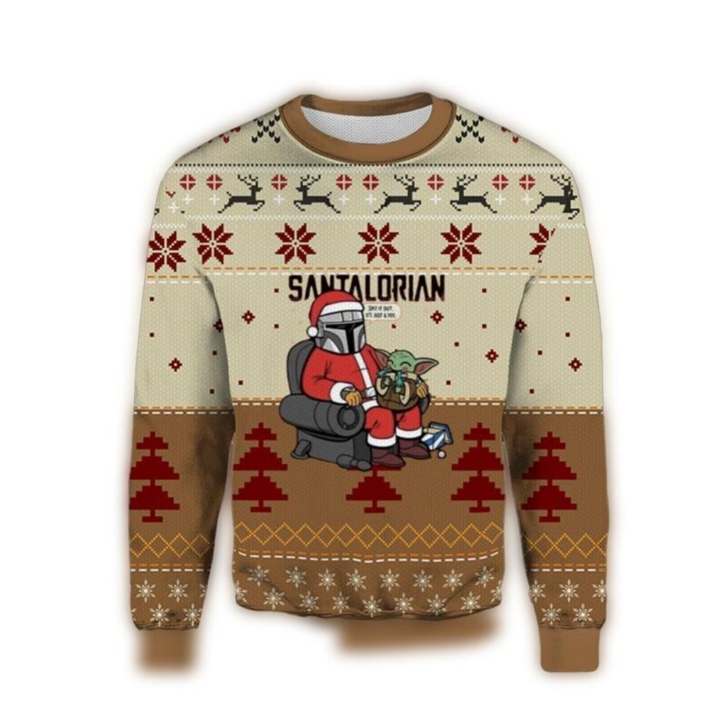 the santalorian star wars ugly christmas sweater gc7hu. jxscf.jpg